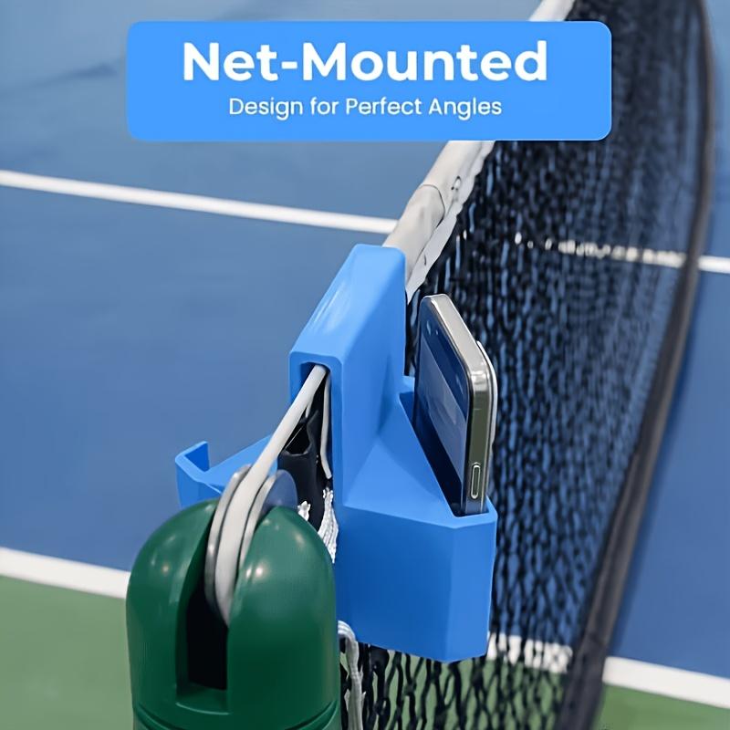 3D Printed Tennis Net Mount Tennis Recording Mount Tennis Camera Mount Duals Perspective Phone Action Camera Holder With Clips