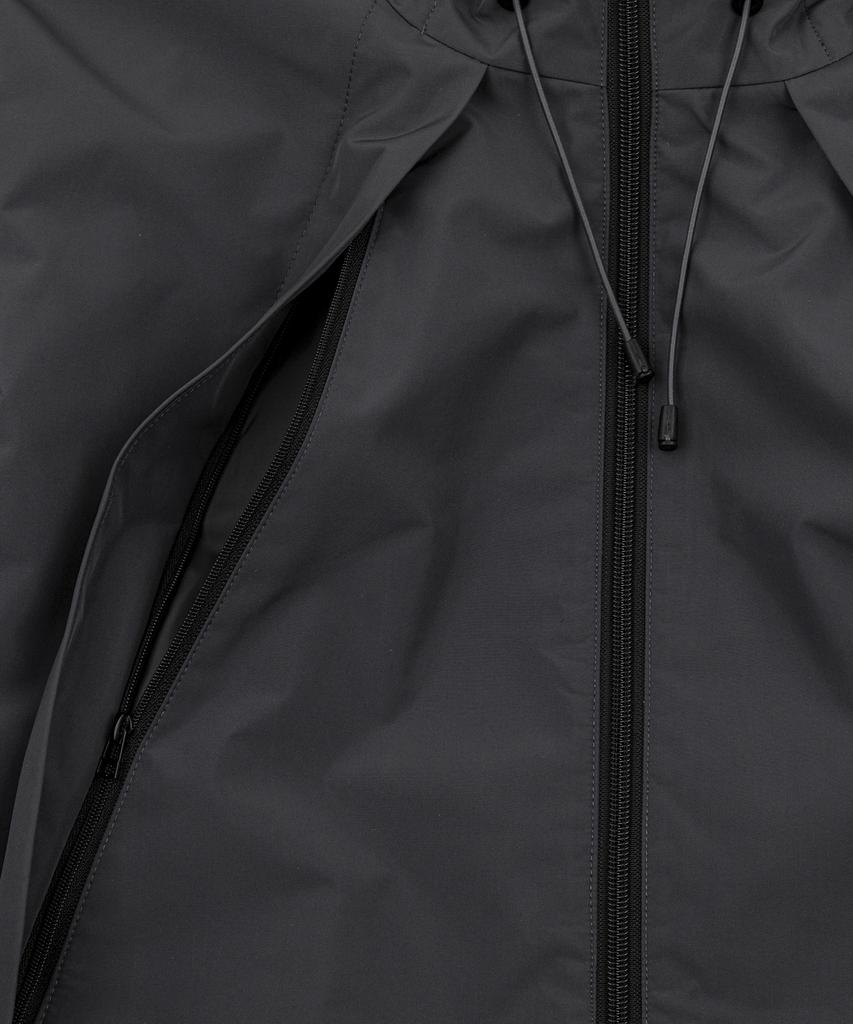 LETTERCOMO Tech Shell Hooded Jacket Charcoal
