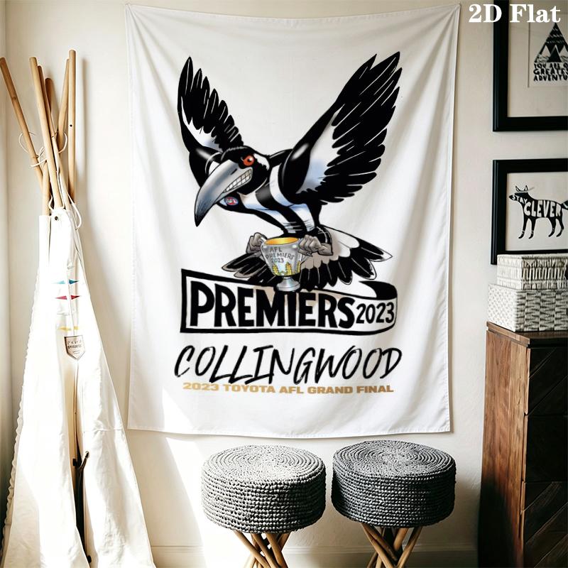 Collingwood Wall Tapestry Aesthetic Wall Hanging Printed Fabric Blanket Decorative Tapestries for Bedroom Living Room Home Decor