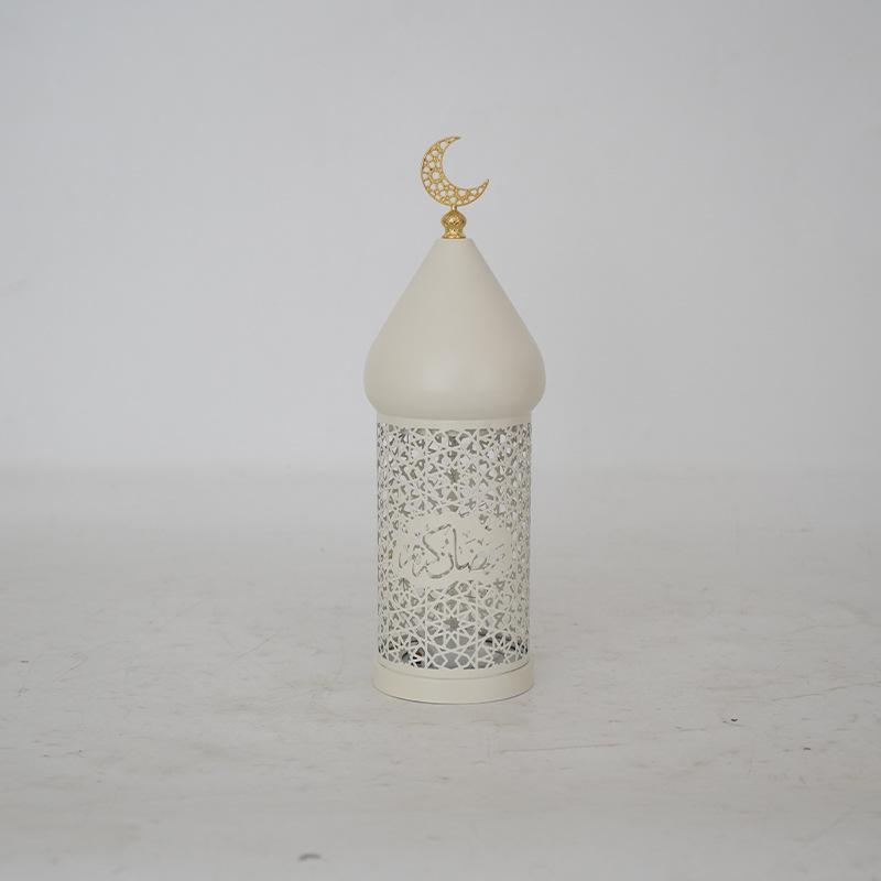 2025 New Decorative Holder Ramadan Decoration Metal Lamp Tea Light Holder for Mantel Table Desk Dining Room Home