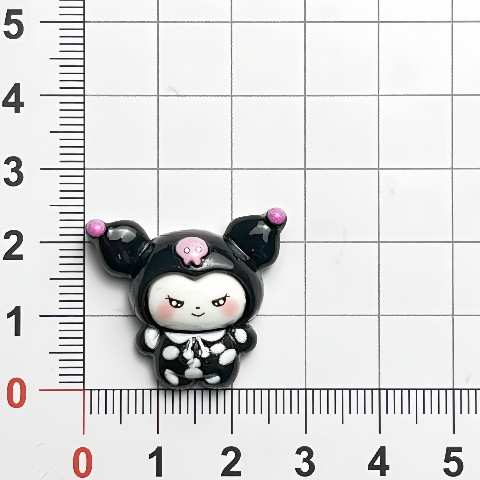 Sanrio Cartoon Glossy Photo Cards & Resin Ornaments DIY Kit: Cream Glue, Refrigerator & Phone Stickers, Keychain Decorative Materials