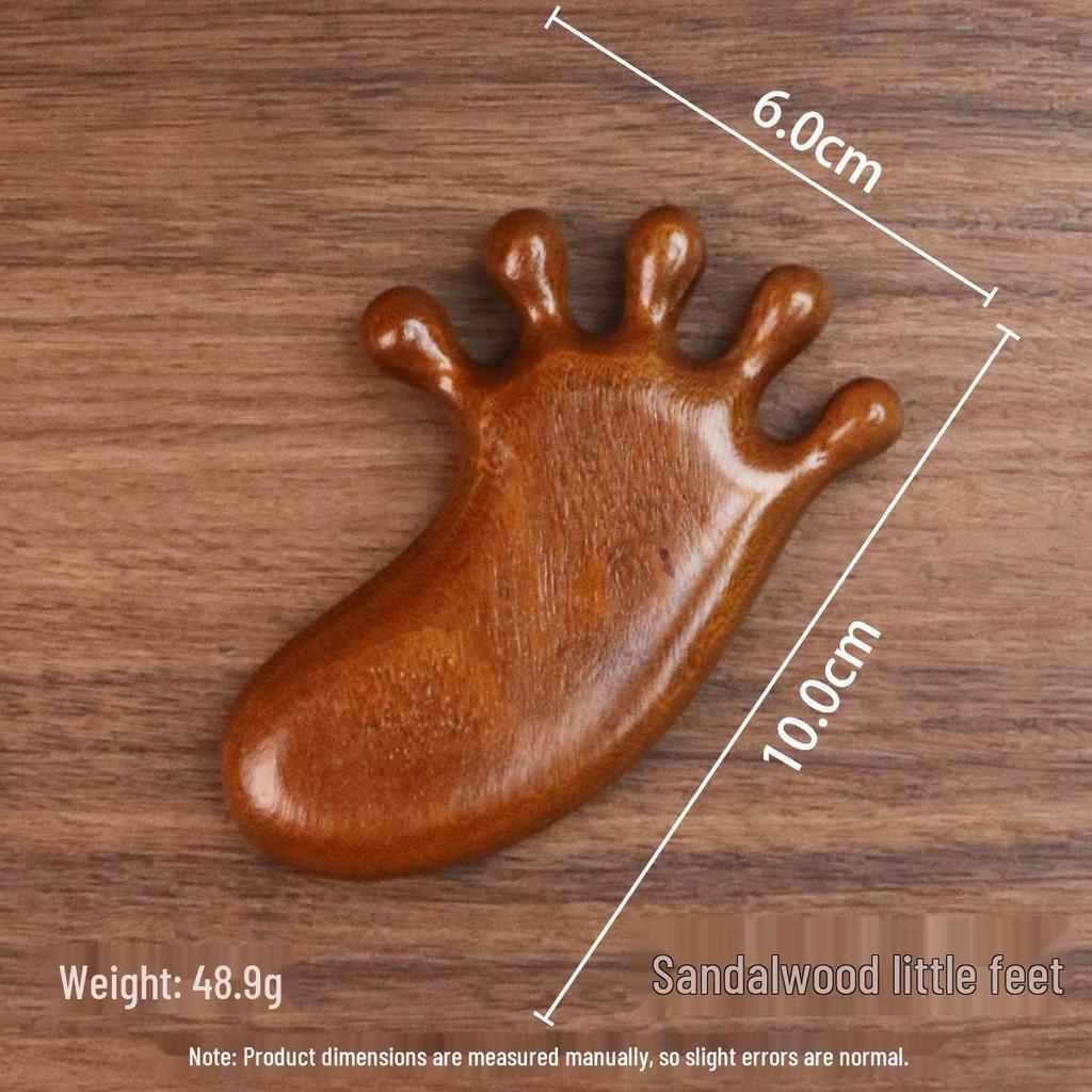 Massagekamm aus Sandelholz: Tragbarer Holzkopf- & Meridiankamm Souvenir