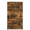 Nightstand Smoked Oak 38 X 38 X 66 Cm Engineered Wood