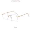 Men Pure Titanium Rimless Eyeglasses Frame Women Blue Light Blocking Lens Frameless Glasses Prescription Myopia Reading Eyewear