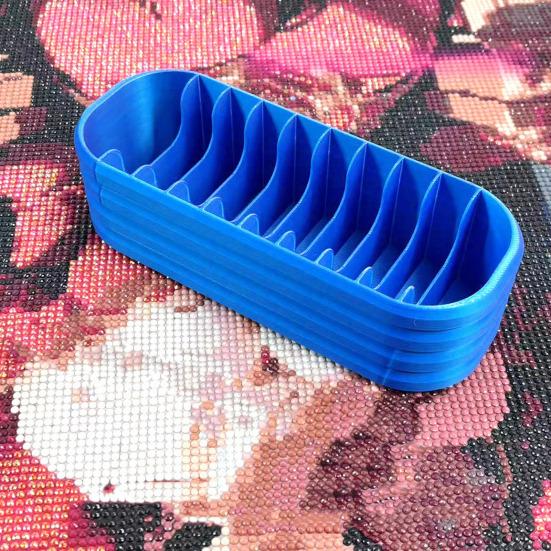 Úložný box na diamantové sáčky Držák na příslušenství pro Diamond Art s 10 přihrádkami Organizér na řemeslnické potřeby pro diamantové sáčky Tužky A Nástroje