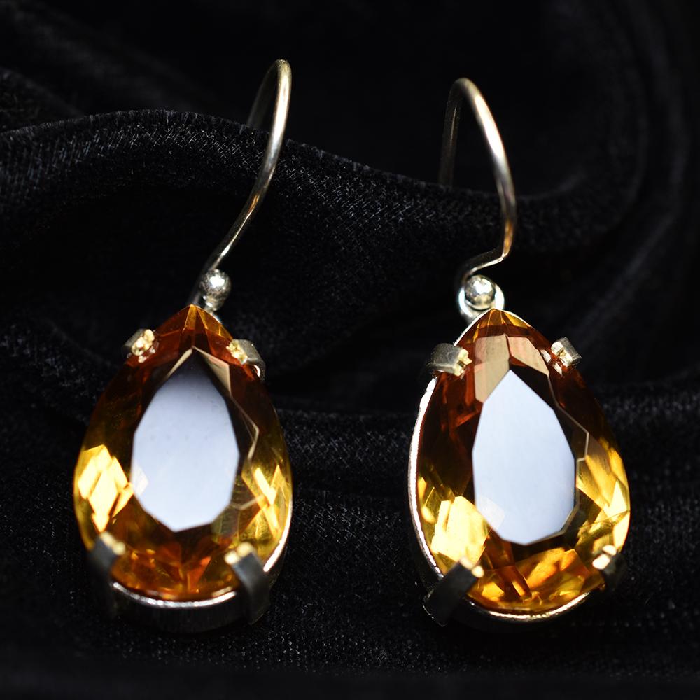 Natural 65.55 Ct CERTIFIEED 7 Color Change Alexandrite PEAR Earring Pair Gems MY.ER-31-NS