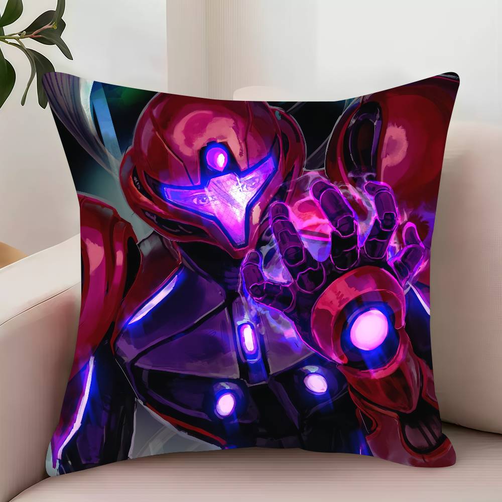 M-Metroid Prime 4 Beyond Наволочка Декор Защитные Чехлы Удобные Мягкие для Дивана Гостиной Домашнего Офиса 12x12Inch