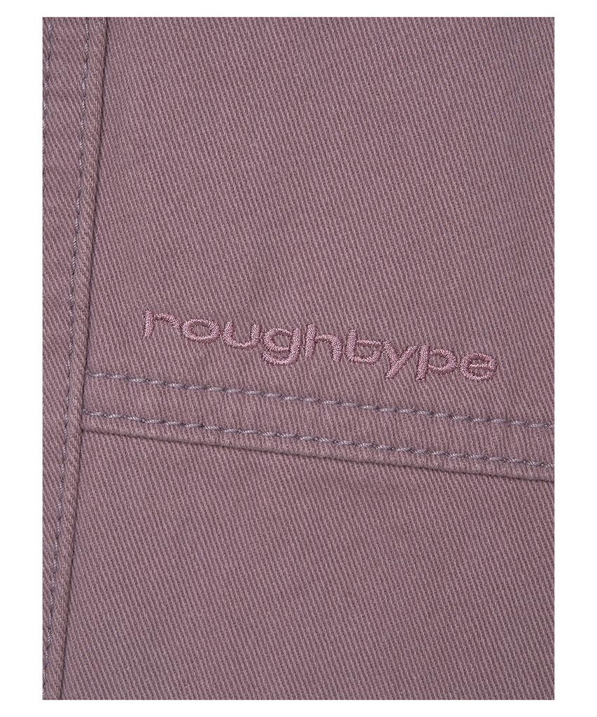 Lotaib Double-Cut Cotton Pants - Purple
