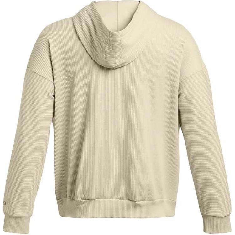 Under Armour UA Journey Solid Logo Ribbed Loose Hoodie Men Hoodies Mud 1383100-273