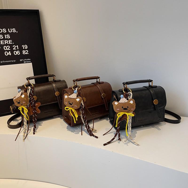 

Женская ретро-сумка кроссбоди/ручная сумка 2025 - Коллекция Осень/Зима, Суперпопулярный и Горячо продаваемый стиль Кембридж Without Pendant чёрный