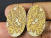 Natural Psilomelane Germane Dendrite pair Earring Making Stone 17X18X03 MM SK-780