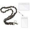 Adjustable Elastic Fabric Lanyard for Keys, Badges & Phones