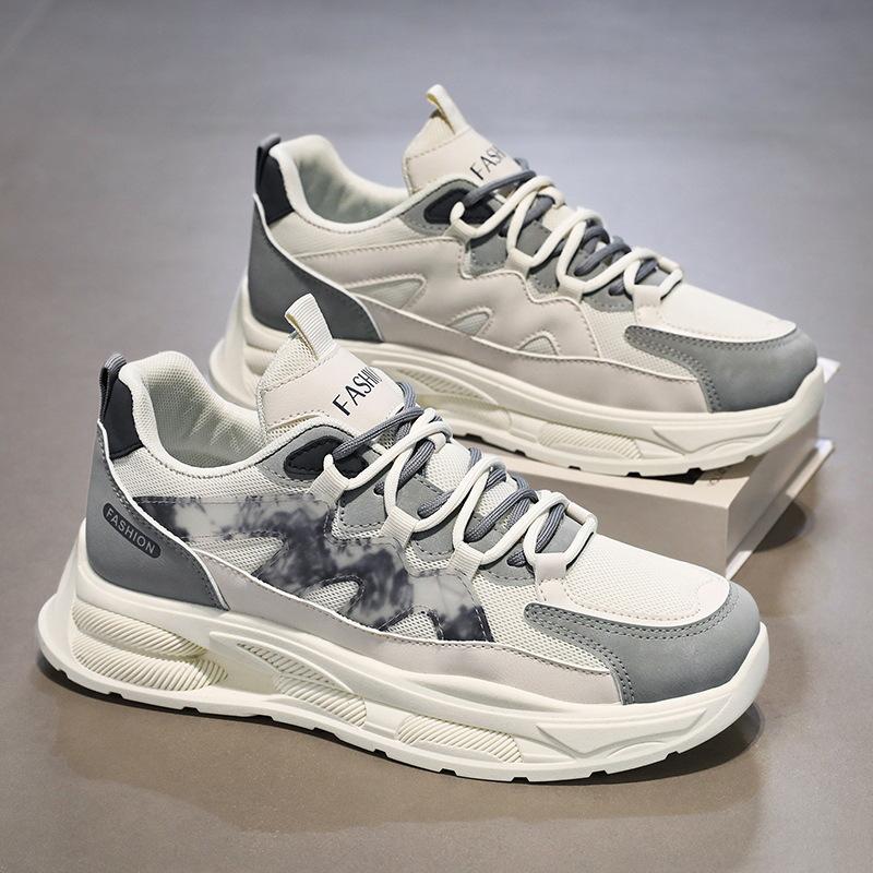Spring new breathable mesh shoes platform-soled sports shoes casual dad shoes trendy shoes