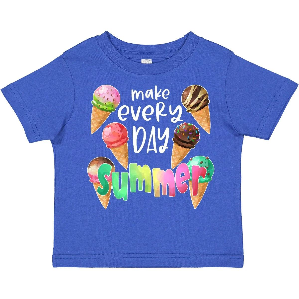 Inktastic Make Every Day Summer Ice Cream Cones Toddler T-Shirt Flavors Dessert 110