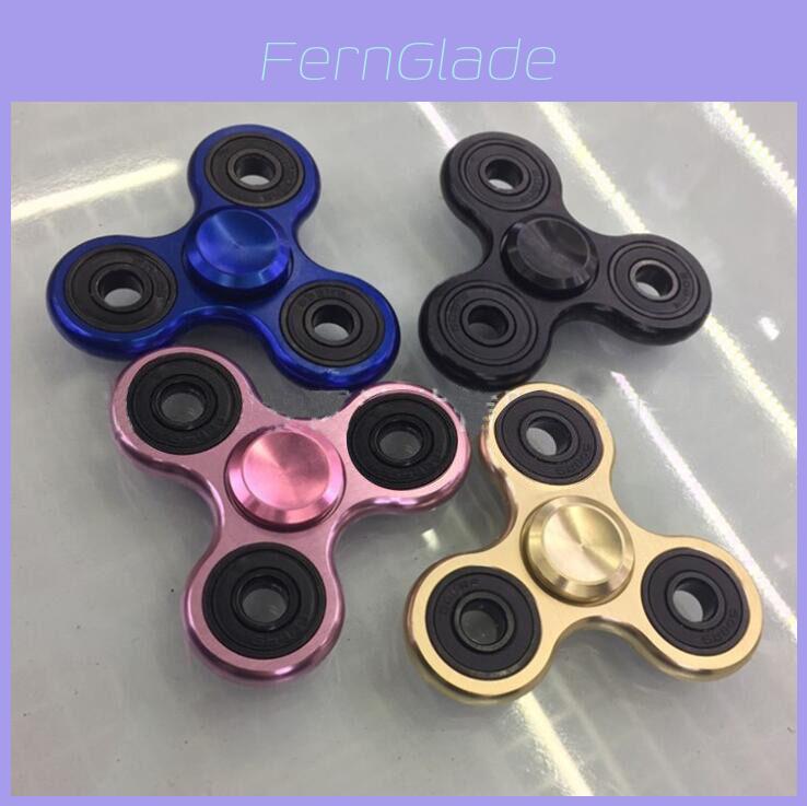 Premium Aluminum Alloy Tri-spinner Silent Bearing Metal Fidget Toy Stress Relief