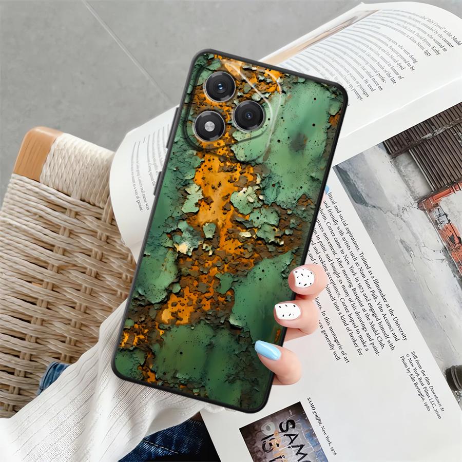 Retro Rust Design Soft Back Phone Cover Case for Honor X9c X7a X8 90 Lite X9 8X X7 70 X9a