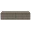 Garden Storage Box Gray 220 x 50 x 58 cm Poly Rattan