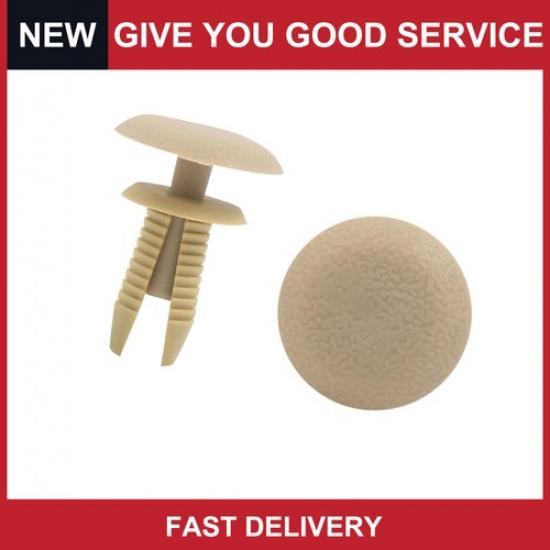 50 шт. 8 мм Бежевые Пластиковые Заклепки-Пистоны для Бампера, Крыла Грузовика, Автомобиля