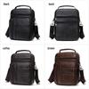 Herren Vintage Leder Umhängetasche - Top Layer Rindsleder, Lässige Outdoor Schultertasche
