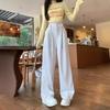 High Waist Narrow Version Wide Leg Pants Casual Straight Straight Straight Pants Loose Sports Casual Pants Early Autumn