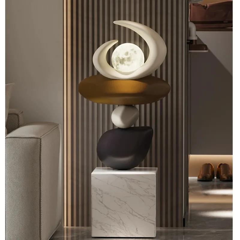 Luxury Large Floor Lamp Modern Art Sculptures & Figurines Nordic Groot Ornaments Interior Office Living Room Decorations Gift