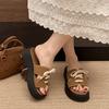 Slippers Women 2025 Casual Retro Vacation Spring and Summer Feet Cool Slippers Women Are Not Tired and Pedal Soft Bottom New Beach