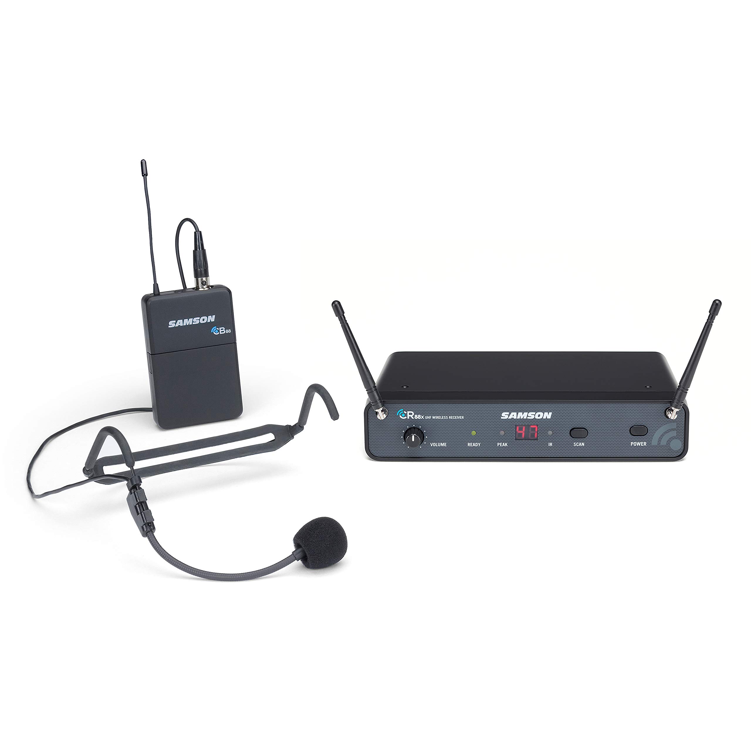 

Samson Technologies Concert 88x Headset Wireless System with HS5 Headset Microphone (D Band) (SWC88XBHS5-D) Black
