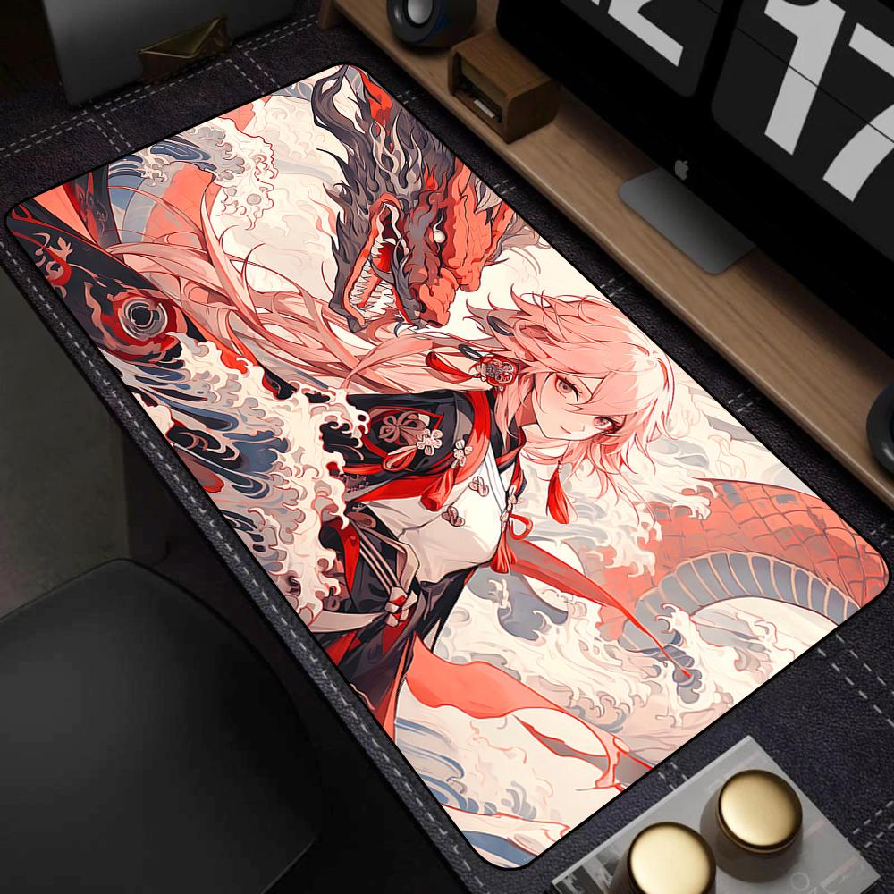 Cute Pretty Anime Girl Large Mouse Pad 400x900mm Xxl Gamer Mouse Mat Office Table Mat Kawaii Cartoon Desk Pad Gaming Accessories