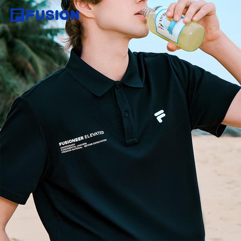 Fila Men's Relaxed Fit Knit Polo Shirt