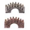 Mini Stenen Brug Hars Micro Landschap Standbeeld Decoratie Hars Proces