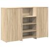 VidaXL Bureau réception chêne sonoma 155x50x103,5 cm bois d'ingénierie, comptoir de réception, réception de salon, comptoir 3324198