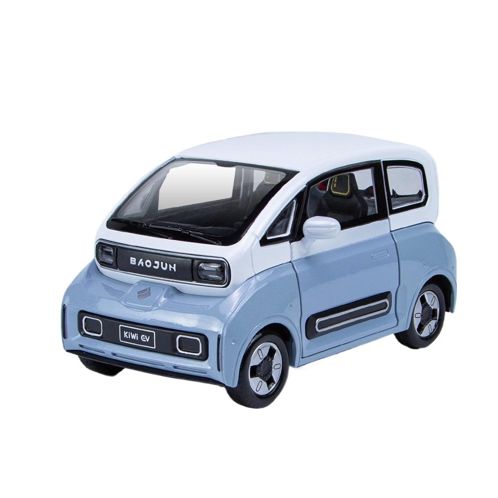 1/24 Wuling BAOJUN KIWI EV Legierung Druckguss & Spielzeugfahrzeuge Metall Spielzeugauto Modell Sound und Licht Rückzieher Sammlung Kinderspielzeug
