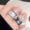 Niche Light Luxury Design Open Ring Light Luxury High Sense Saturn Planet Medieval Enamel Pearl Drop Glaze Ring Female