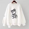 Women's Loose Thin Hoodie - Korean Lazy Style, Mid-Length Long Sleeve for Spring/Autumn