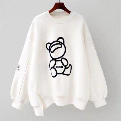 Women's Loose Thin Hoodie - Korean Lazy Style, Mid-Length Long Sleeve for Spring/Autumn