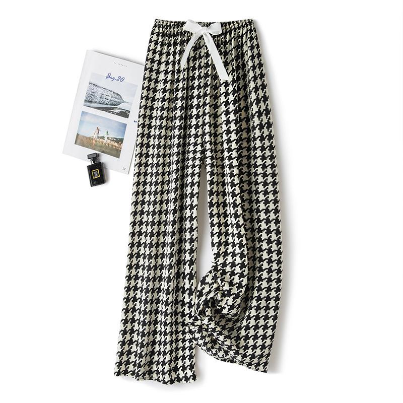 Sleeping Pants Female Summer Thin Section Wide-legged Pants Can Be Worn Outside Anti-mosquito Pants Large Size Home Air Conditioning Pants