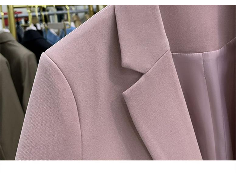 Women's Black Blazer: Autumn 2025 Casual Loose Fit, Korean Style, Elegant Commuter Suit Jacket
