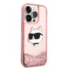 Etui Do iPhone 14 Pro Karl Lagerfeld Glitter Choupette Różowe