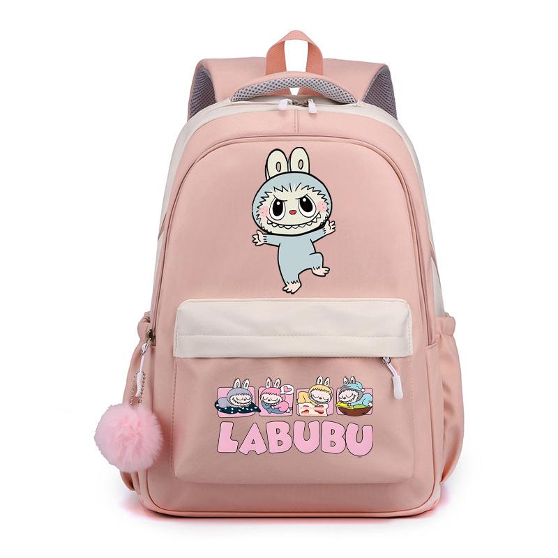 Cute Cartoon Printed Backpack Student Kid Schoolbag Women Large Capacity Waterproof Bookbag Kid Birthday Gift Travel Bag