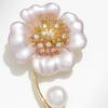 Bo Xin Yun Pink Freshwater Pearl Four-Leaf Clover Brooch
