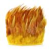 10 Meter Fluffy Rooster Feather Ribbion Fringe 8-13CM Tassless Crafts Dress Decoration Natural Colored Chicken Plumes Accessories