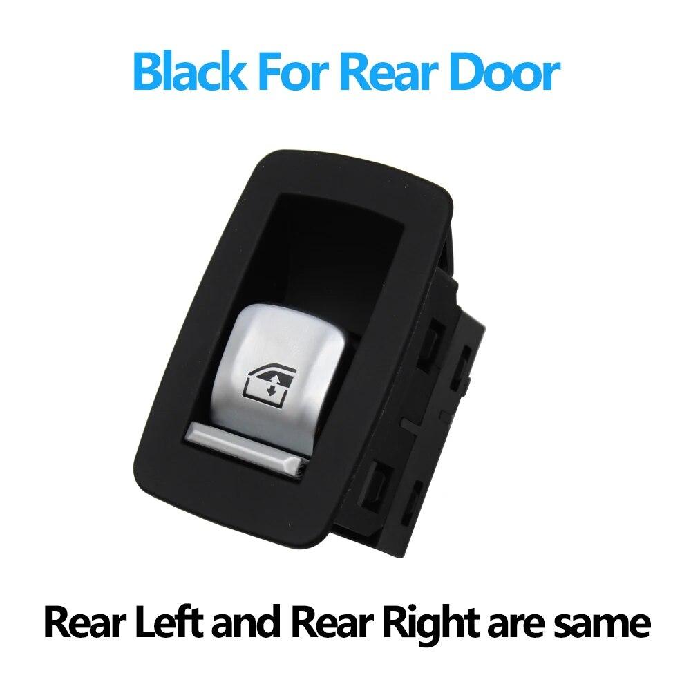 Car Interior Door Window Lifter Regulator Switch Control Button With Cover Trim For BMW 1 3 4 Series F20 F30 F31 F34 F35 F36 Black Rear Door 1pc