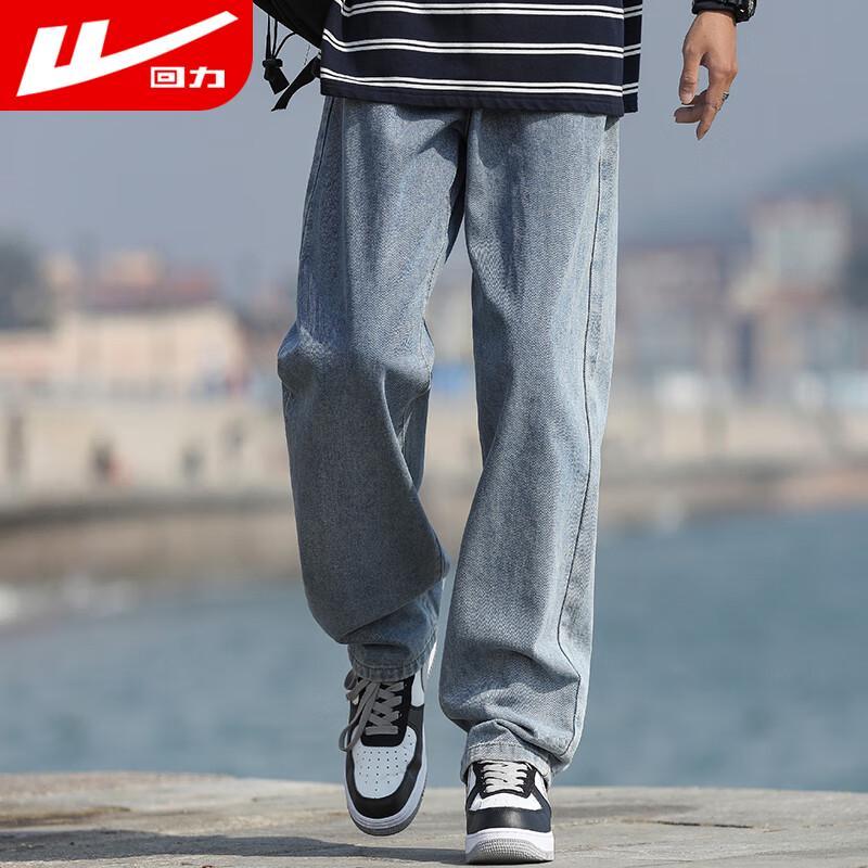 

Мужские джинсы Warrior свободного кроя прямого покроя из выстиранного денима 3XL