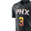 Nike Phoenix Suns Graphic Letter Print Crew Neck T-Shirt Men Tops Black DV5792-016