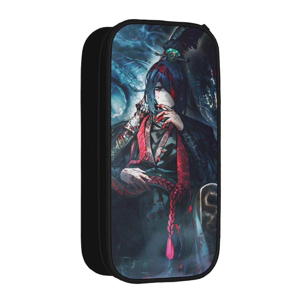 Large-capacity Pencil Case Limbus Company Games Merch Double Layer Pencil Box Women Makeup Bag Gift