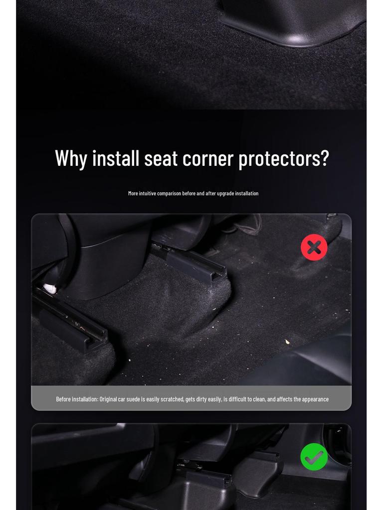 Model Y Rücksitz-Kratzschutz und Schienen-Innenzubehör