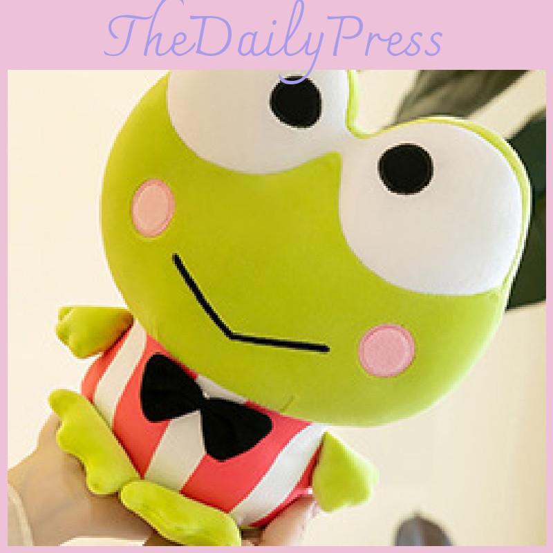 Adorable Large Eye Frog Plush Toy Cuddly Stuffed Animal Soft Pillow For Kids Gift