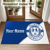 Crystal Velvet Square Rug Custom NameMillwall FC Pattern Non Slip Home Floor Decor Rug