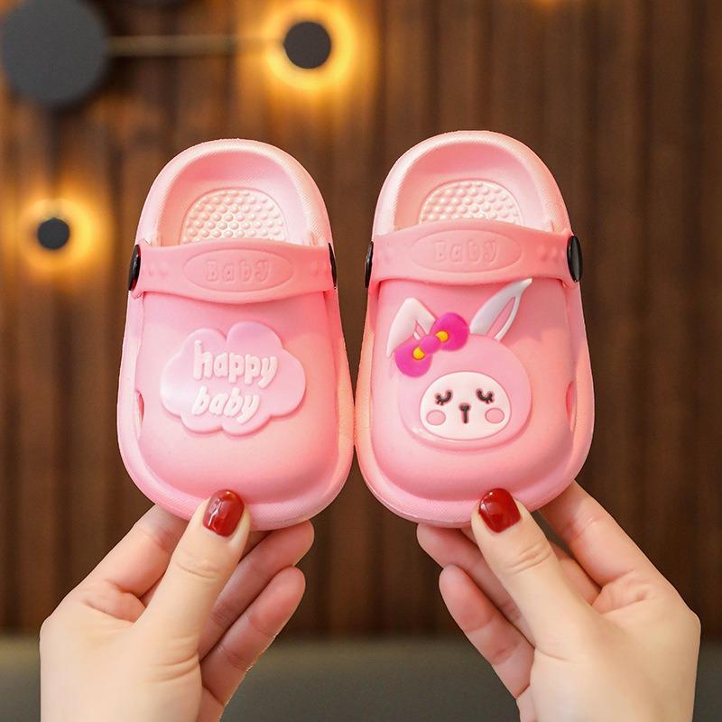 Children's Slippers Cartoon Baby Girl's Shoes Boy's Soft Sole Anti Slip Home Bathroom Slippers