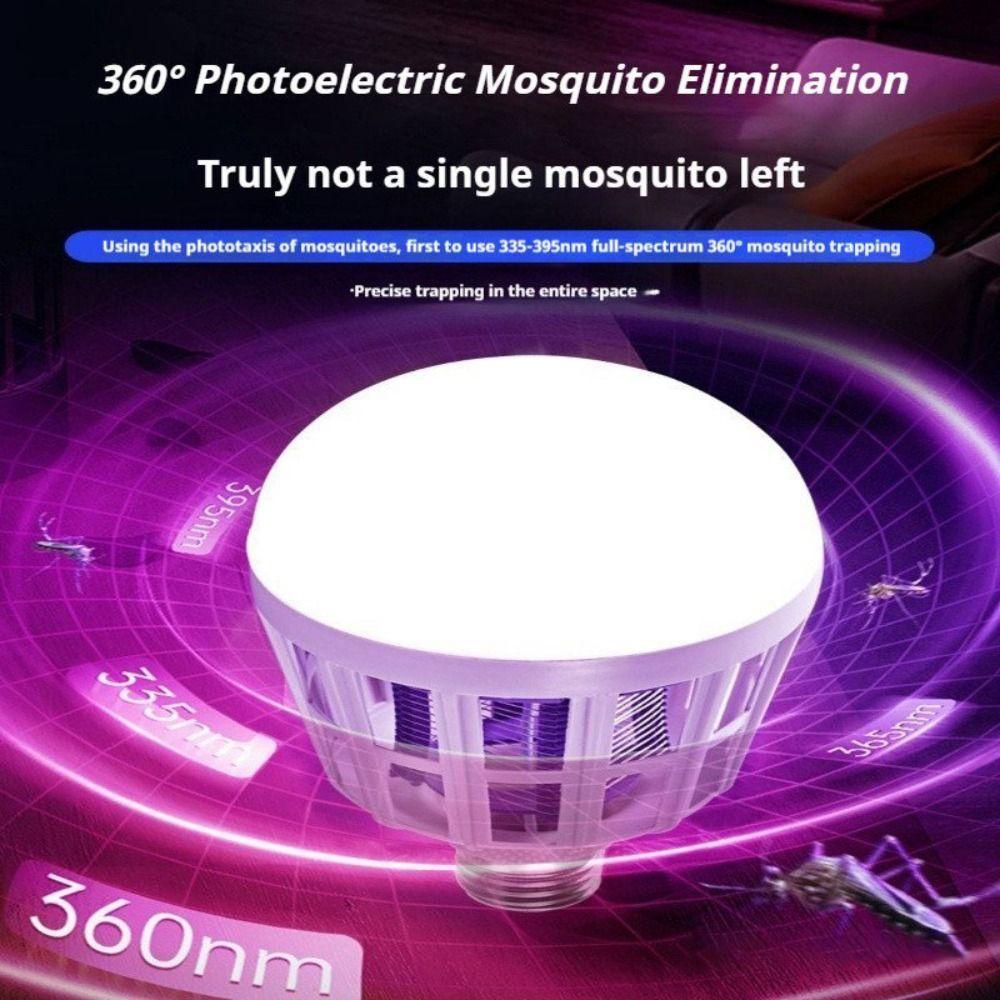 Energy Saving LED Mosquito Killer Bulb Pug-in Insect Trap Light  for Home Bedroom Garden Patio